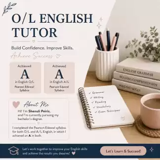 O/L English Tutor | Personalized Lessons for Success
