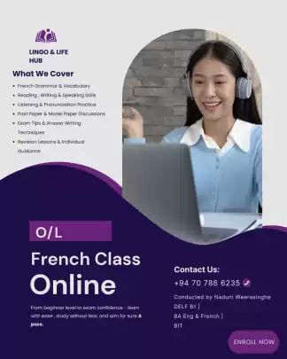 O/L French Classes By DELF Qualified Teacher