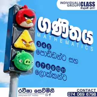 O/L & Grade 3-5 Maths Classes with Miss Raweesha | Kaduwela/Malabe