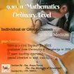 O/L (Grade 9/10/11) Mathematics Classes සාමාන්‍ය පෙළ (9/10/11 ශ්‍රේණි) ගණිතය පන්ති (සිංහල මාධ්‍යය)
