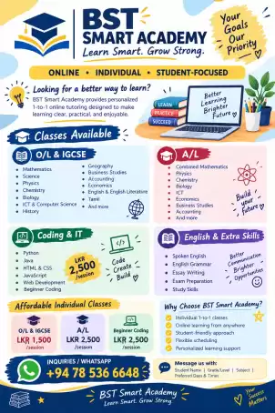 O/L & IGCSE - Cambridge, Edexcel, and Local Syllabus - ONLINE • INDIVIDUAL • STUDENT-FOCUSED