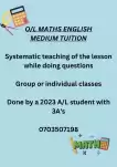 O/L maths english medium tuition