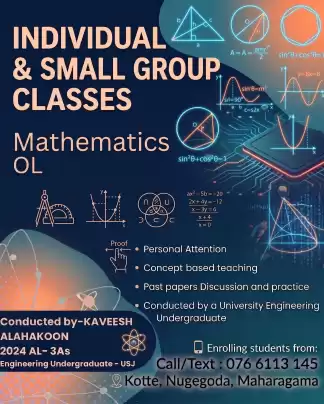 O/L Maths Made Easy – Individual Classes for Better Results