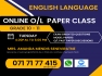 O/L Online paper Class