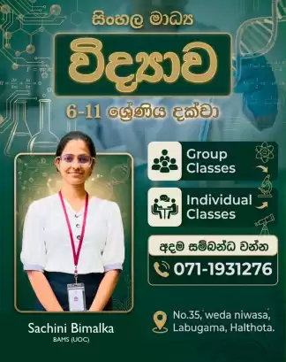 O/L Science class in Sinhala medium - Horana