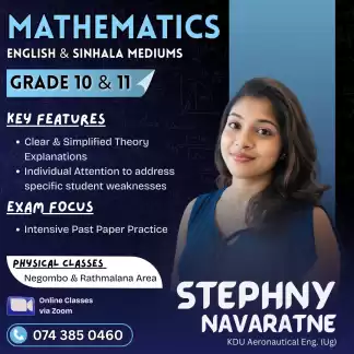 OL maths classes both in English and Sinhala mediums