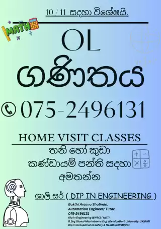 OL Maths Individual & Group Classes.