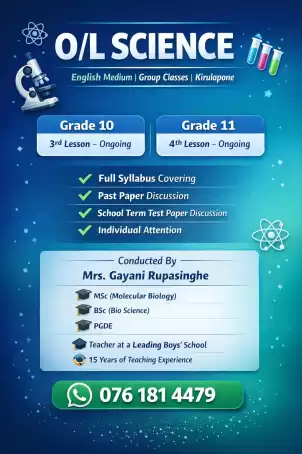 OL science english medium group classes