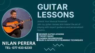One-to-One Guitar Classes for Beginners | Sinhala Medium