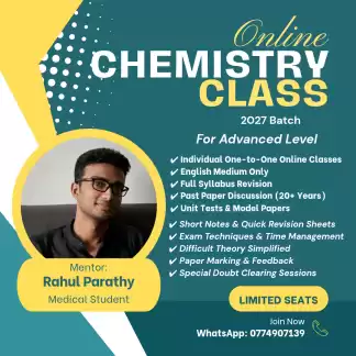 Online A/L Chemistry Classes 2027 Batch