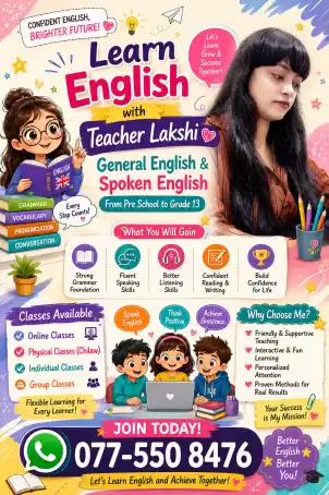 Online and Physical English Spoken and Syllabus classes