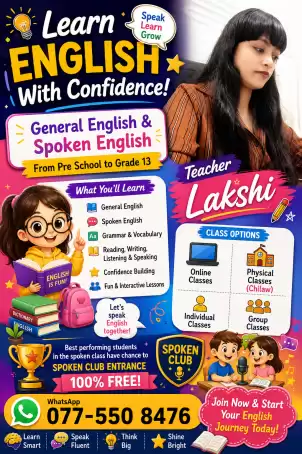 Online and Physical English Spoken and Syllabus classes for students