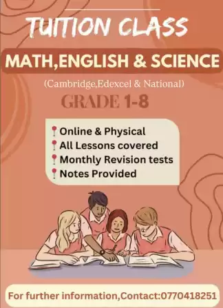 ONLINE CLASSES GRADE 1-10(CAMBRIDGE/NATIONAL/EDEXCEL)