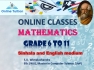 ONLINE CLASSES MATHEMATICS - Grade 6 to 11