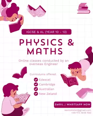 ONLINE CLASSES - PHYSICS & MATHS - IGCSE & IAL