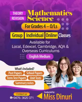 Online classes science and maths individual &Group 4-0/ls