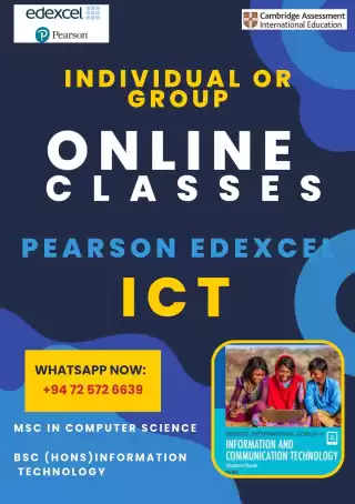 Online Edexcel ICT / IT / Computer Science Classes!