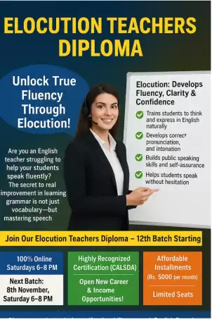 Online Elocution Teachers Diploma