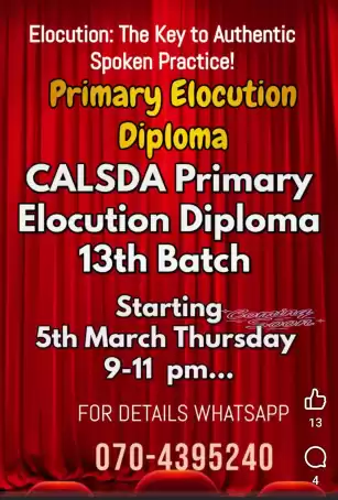 Online Elocution Teachers Diploma