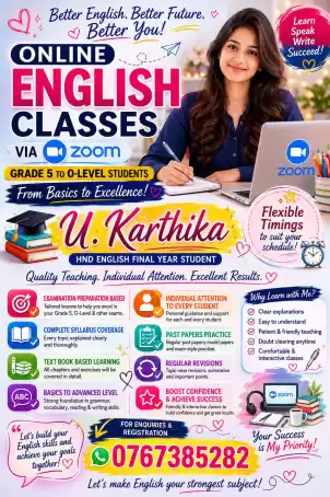 ONLINE ENGLISH CLASS
