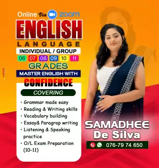 Online English classes..