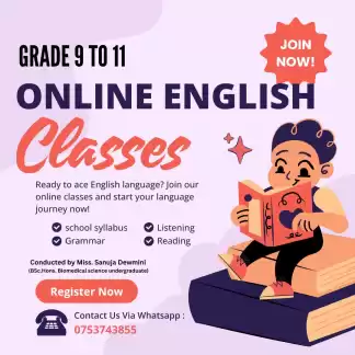 Online English classes for grade 9 to 11