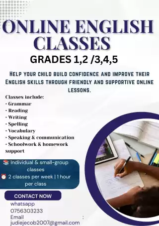 ONLINE ENGLISH CLASSES FOR GRADES 1-5