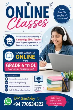 Online English Classes from 6 to OL