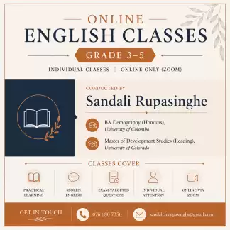 ONLINE ENGLISH CLASSES (Grade 3-5)