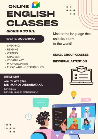 Online English Classes Grade 6 to 11 ( O/ L )