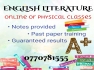 ONLINE English literature classes