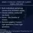 ONLINE ENGLISH LITERATURE CLASSES