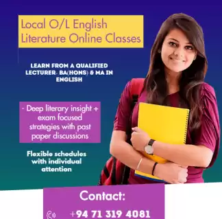 Online English Literature Classes – O/L (Local Syllabus)