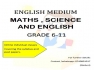 online english medium classes from grade 6-11