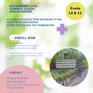 Online English Medium Commerce Classes