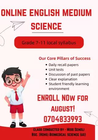 online english medium science