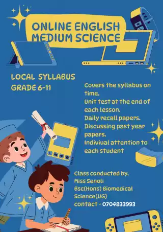 ONLINE ENGLISH MEDIUM SCIENCE CLASS