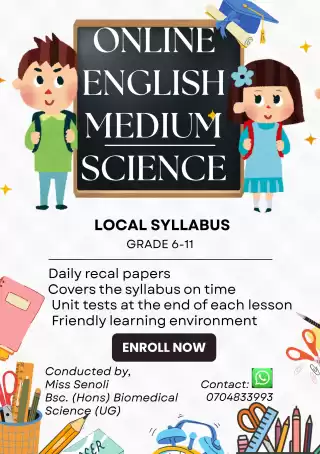 ONLINE ENGLISH MEDIUM SCIENCE CLASS