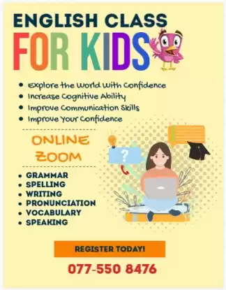 Online English Spoken and syllabus classes for students islandwide