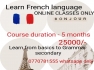 Online french training basics and grammar course