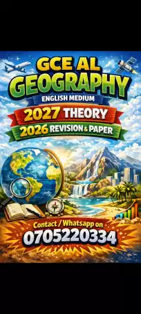 Online Geography Classes English Medium Advanced Level