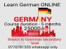 Online German language as teacher is overseas