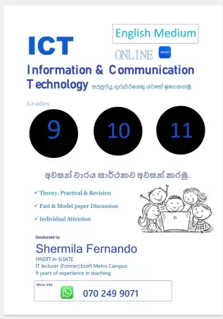 Online ICT classes for grades 9, 10 & 11