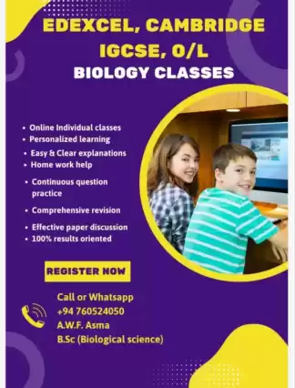 Online individual biology classes IGCSE