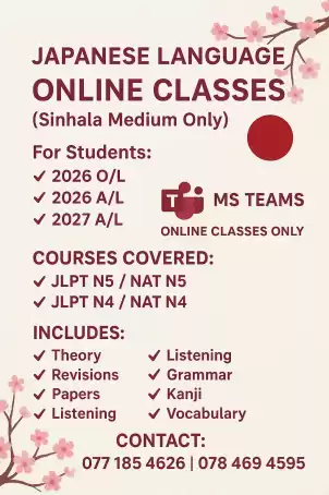 Online Japanese language class