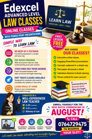 Online Law Edexcel classes