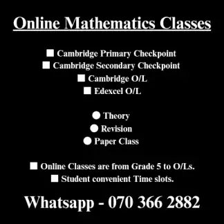 Online Mathematics - Cambridge & Edexcel