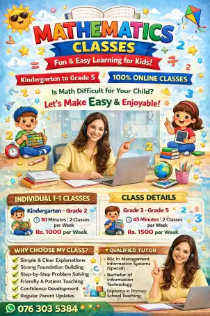 Online Mathematics Classes for Kindergarten to Grade 5