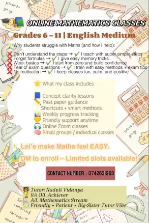 Online Mathematics Classes | Grade 6-11 (English Medium)