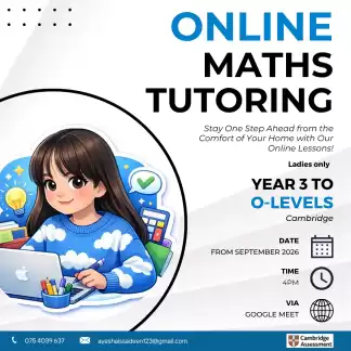 Online Maths class for girls